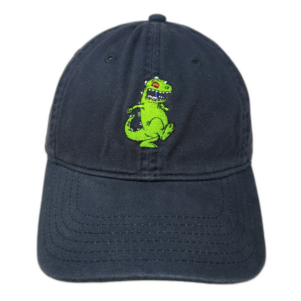 Nickelodeon Baseball Cap Blue One Size Reptar Rugrats Dinosaur Embroidered Hat